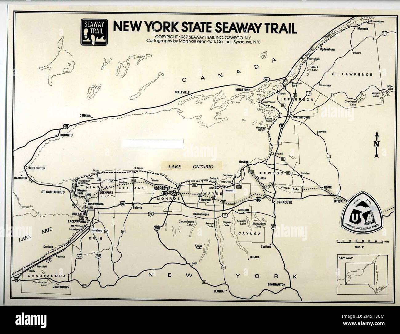 Great Lakes Seaway Trail - Map of the Seaway Trail. This map shows the 