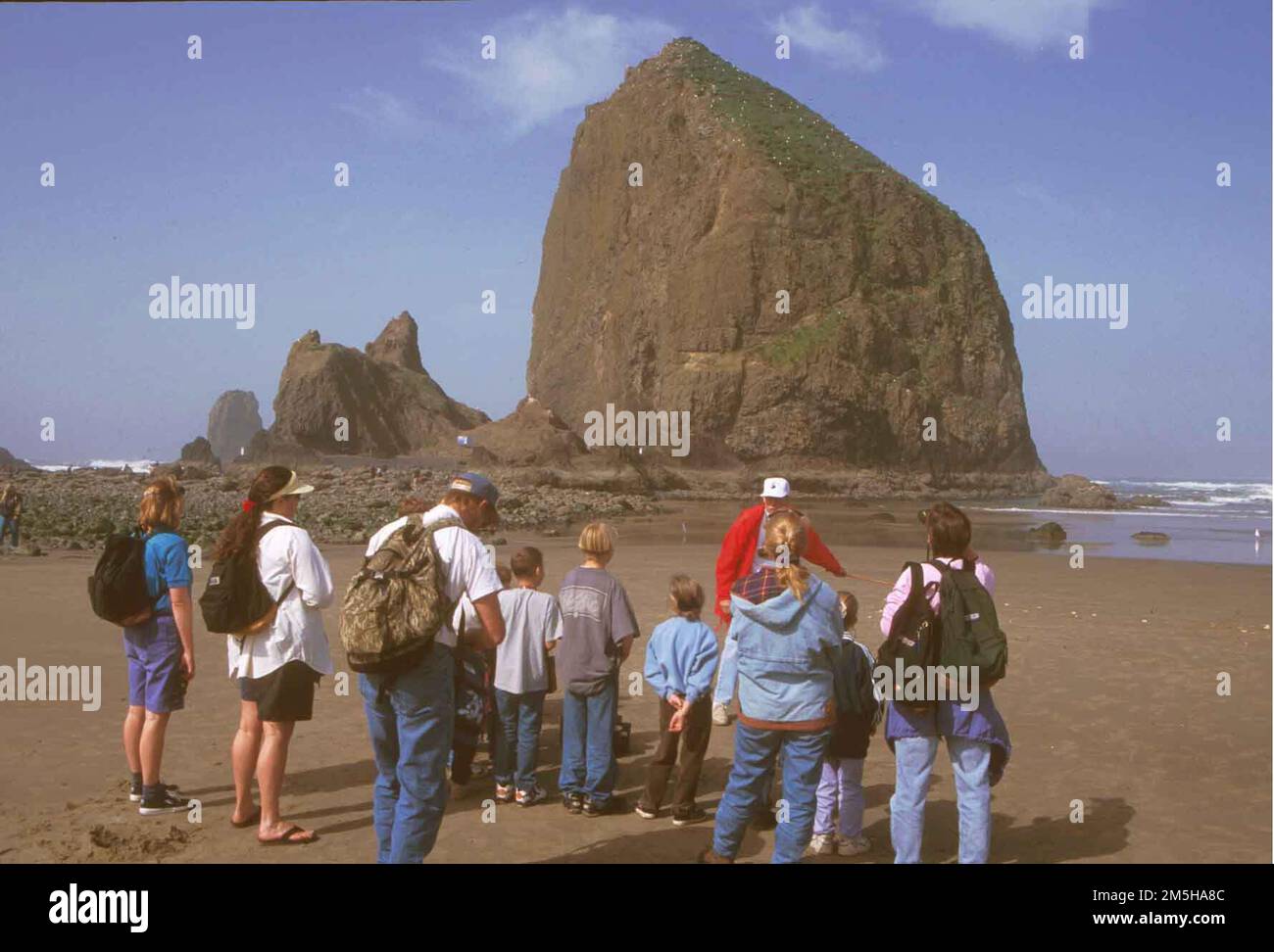 Pacific Coast Scenic Byway Oregon Haystock Rock at Cannon Beach