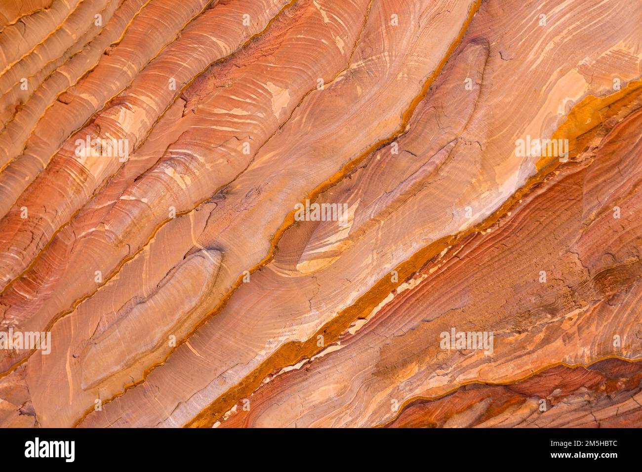 Multi-colored sandstone rock and mineral layers in ancient tombs of ...