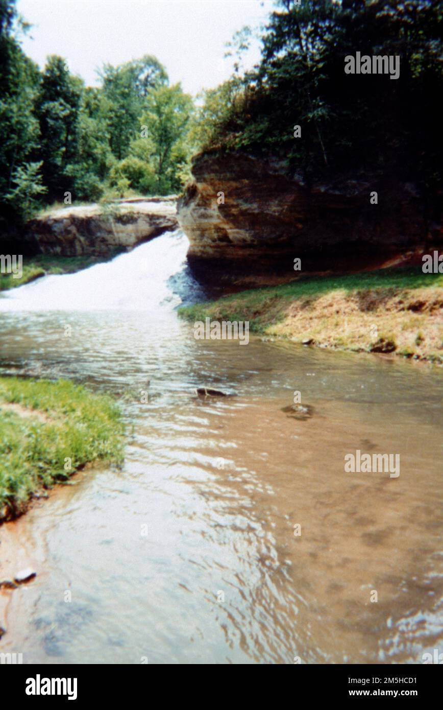 Historic Bluff Country Scenic Byway Como Falls at Hokah. A waterfall