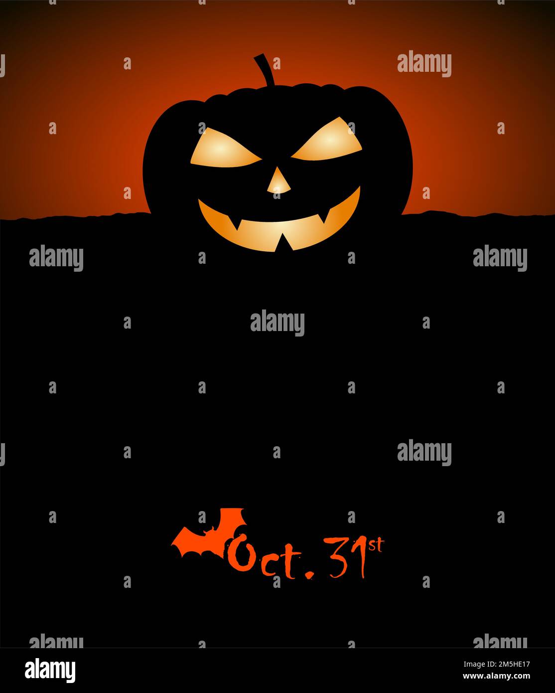 Halloween background vector design silhouette Stock Vector Image & Art ...