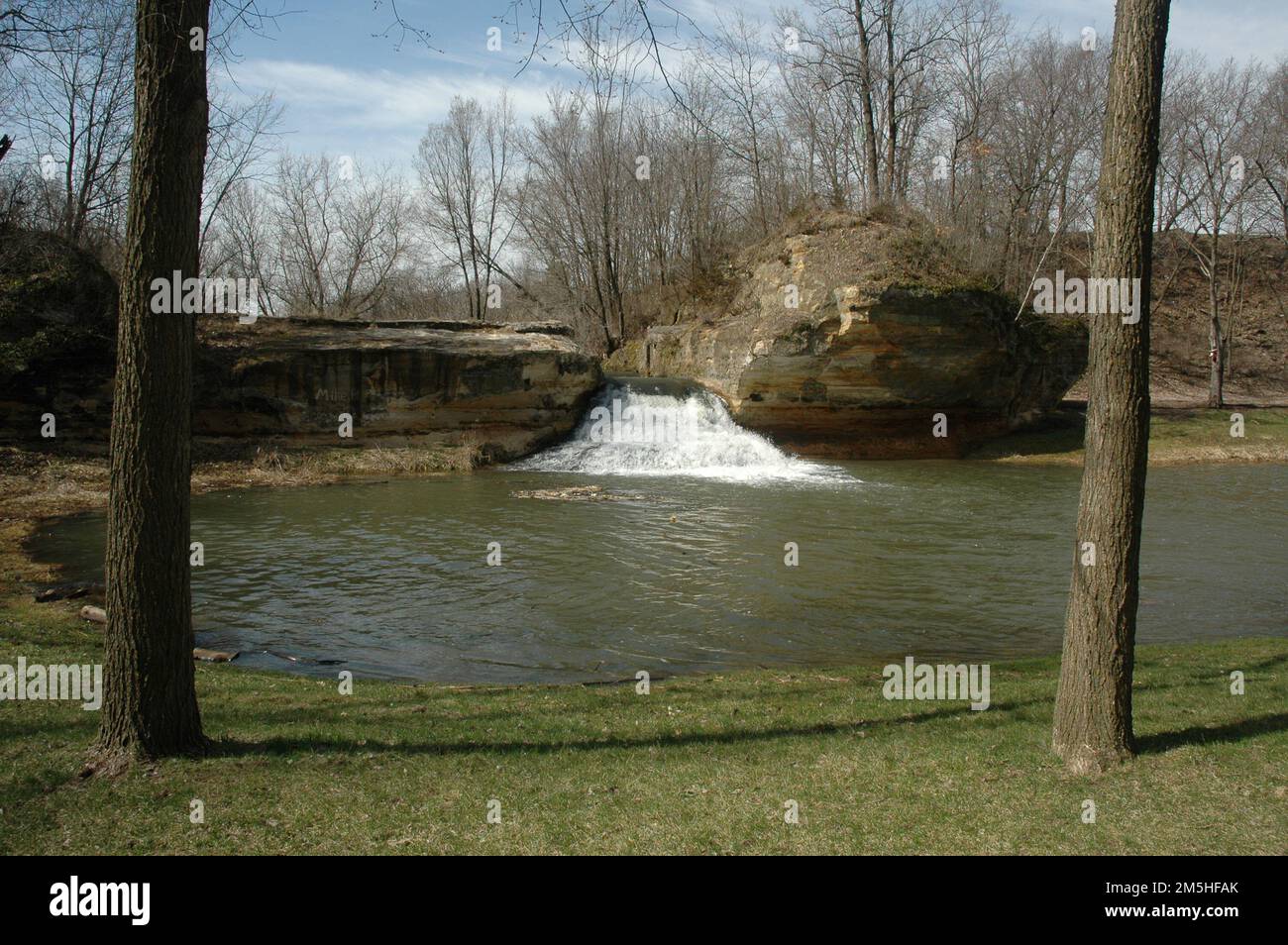Historic Bluff Country Scenic Byway Como Falls. Como Falls in