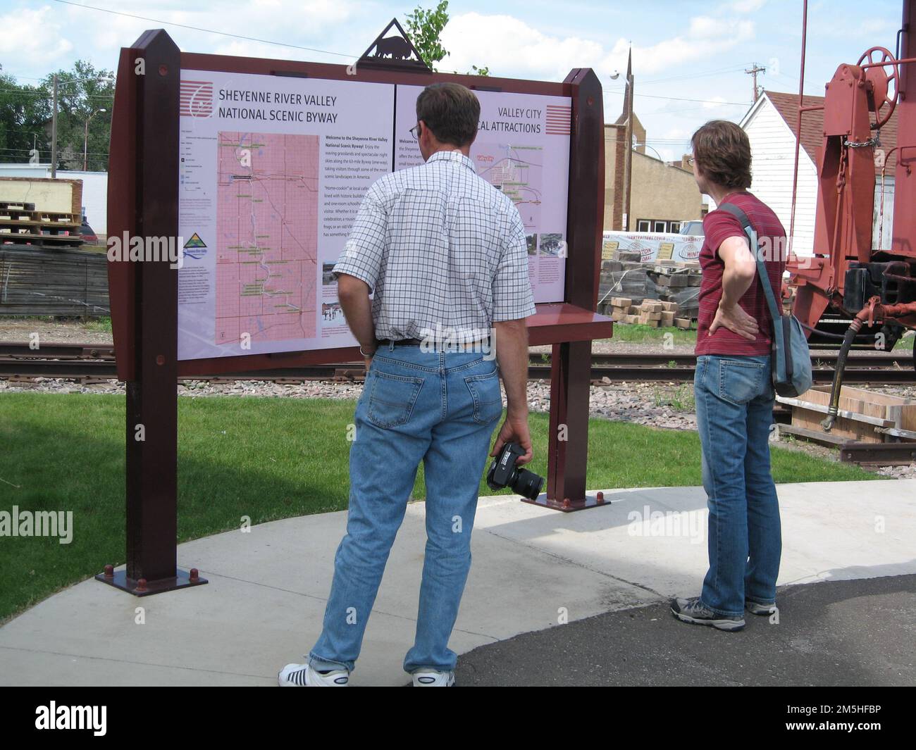 Sheyenne River Valley Scenic Byway Byway Features Sign at Rosebud