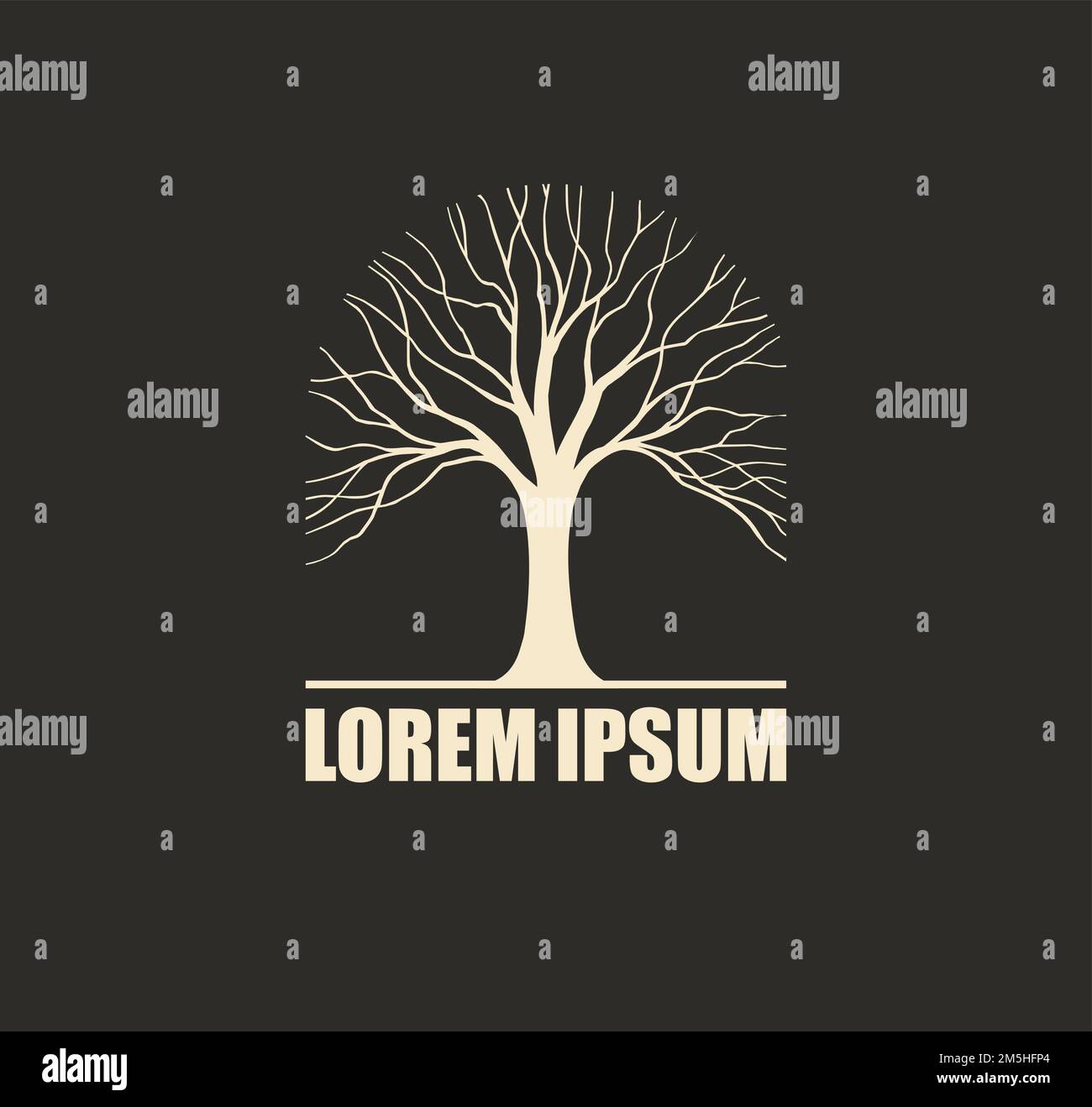 Tree silhouette logo element vector design Stock Vector Image & Art - Alamy