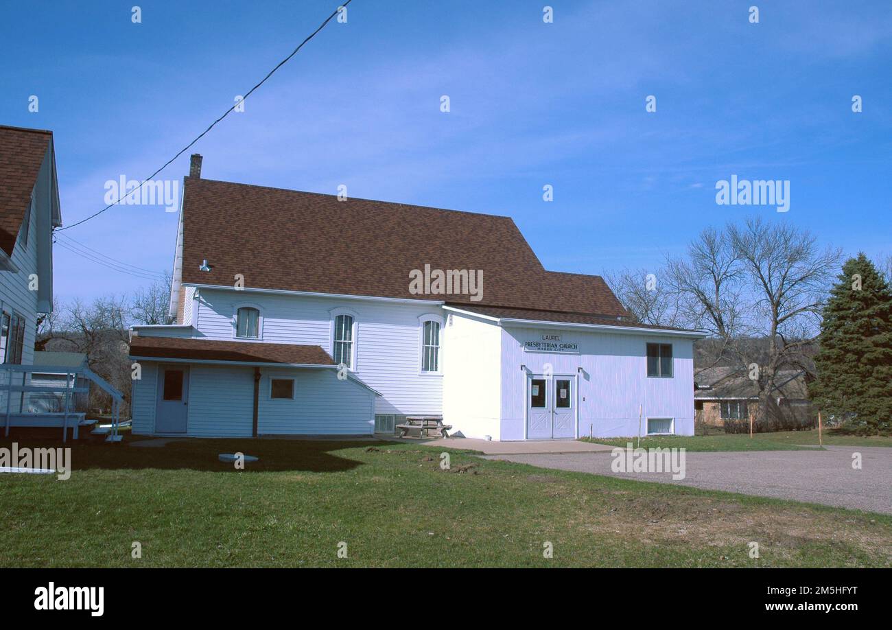Great River Road Church in Hager City. A small white church in Hager