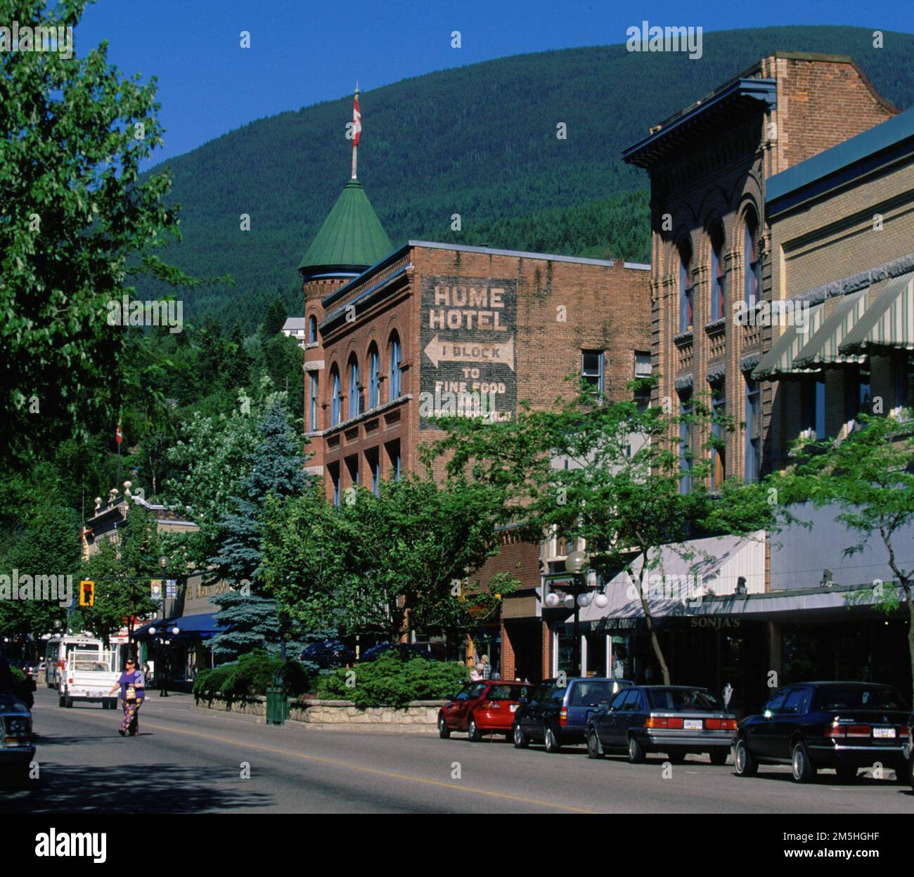 International Selkirk Loop Historic Downtown Nelson, BC. Nelson is