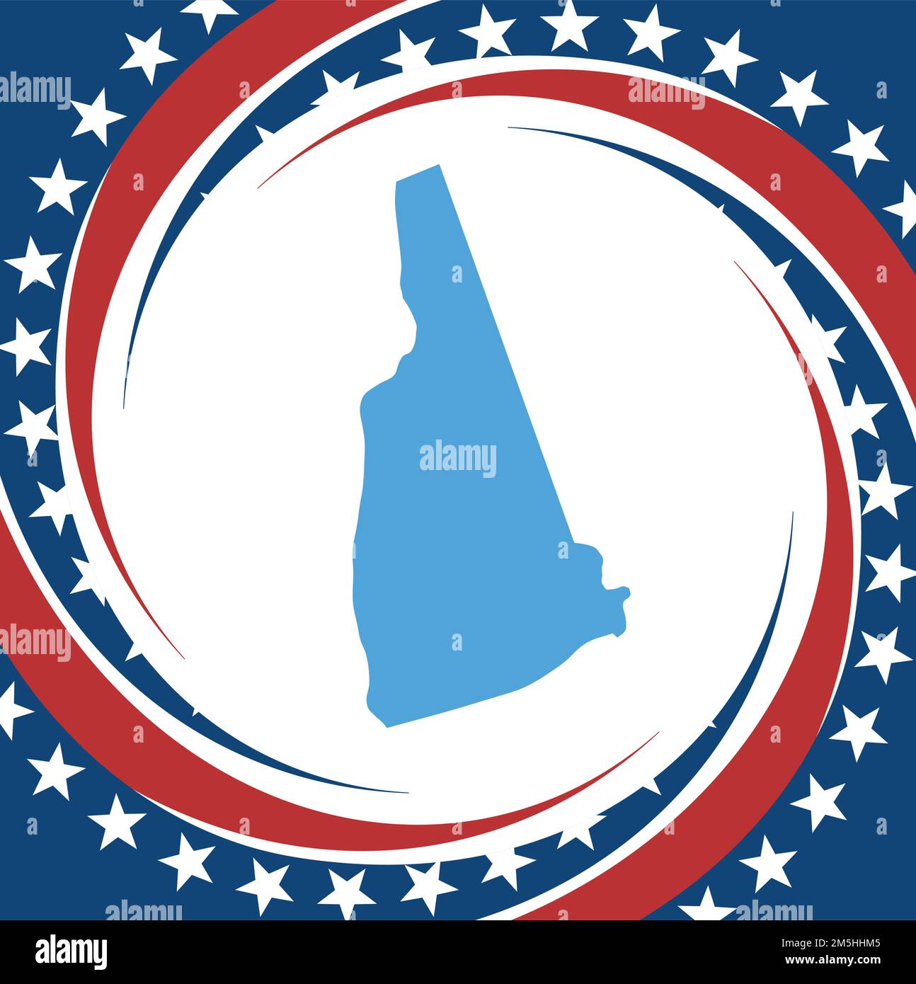 Label with map of New Hampshire, vector Stock Vector Image & Art Alamy