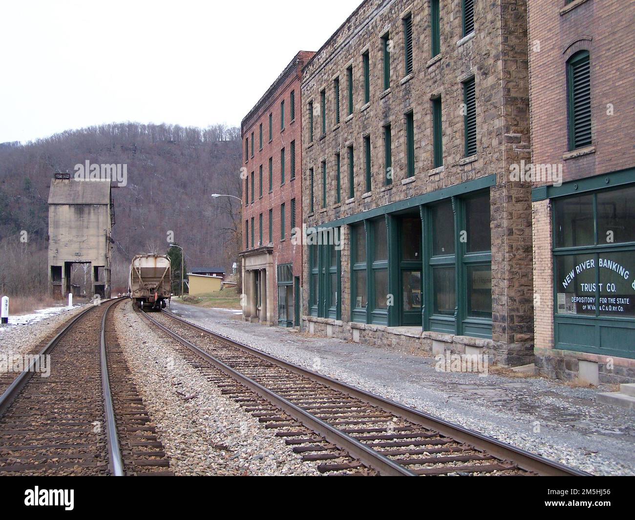 Coal Heritage Trail Thurmond Historic District's "Main Street