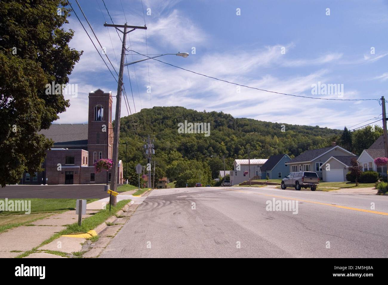 Historic Bluff Country Scenic Byway Mt. Tom in Hokah. Mt. Tom stands