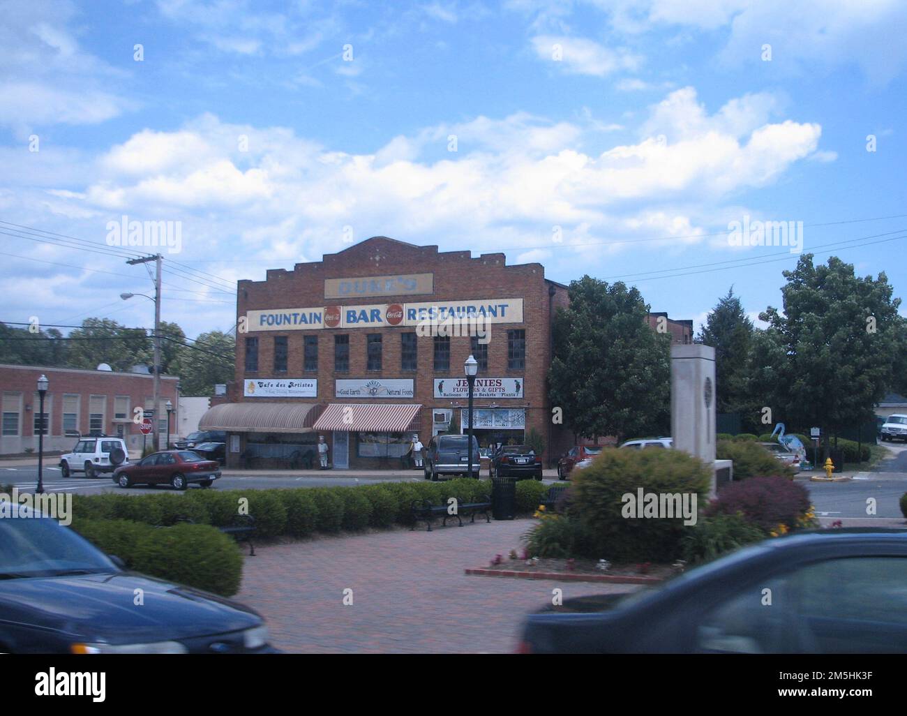Religious Freedom Byway Downtown Leonardtown. A crip storefront faces