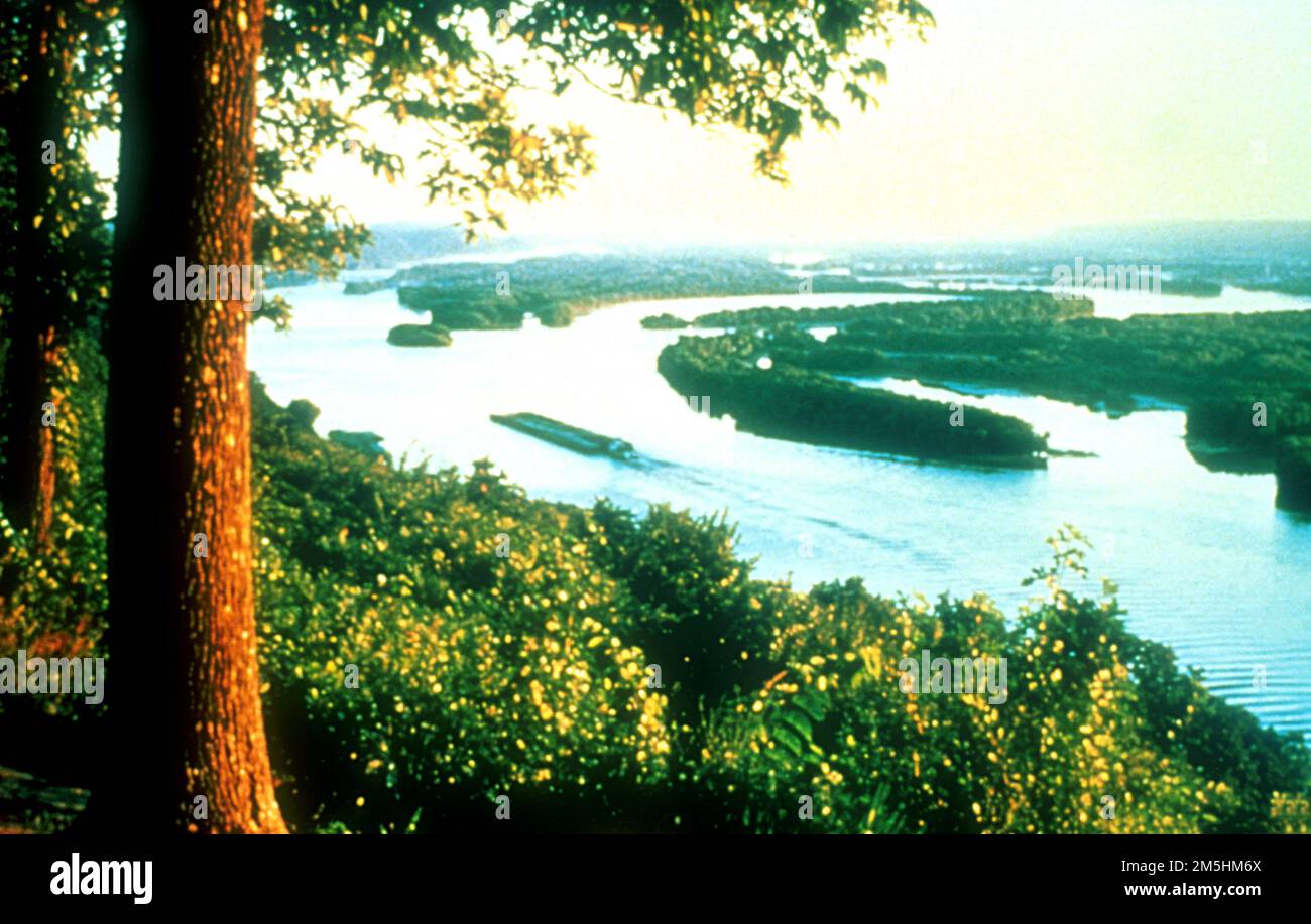 Great River Road Old Man River at Wyalusing State Park. A panoramic
