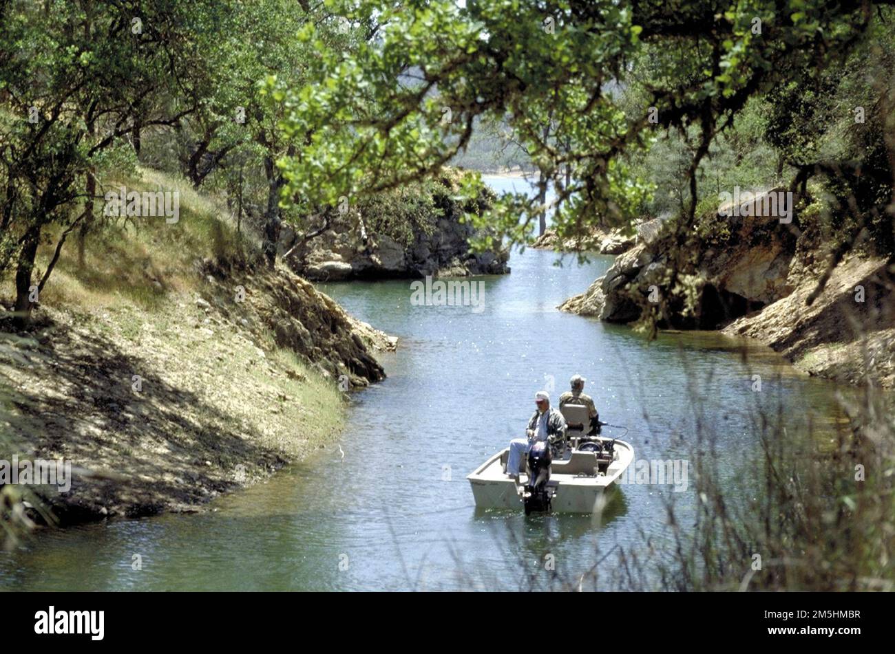 Route 1 San Luis Obispo North Coast Byway Fishermen on Paso Lake