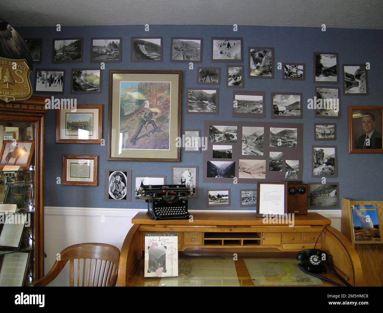 Logan Canyon Scenic Byway Wall Display at Logan Ranger Station