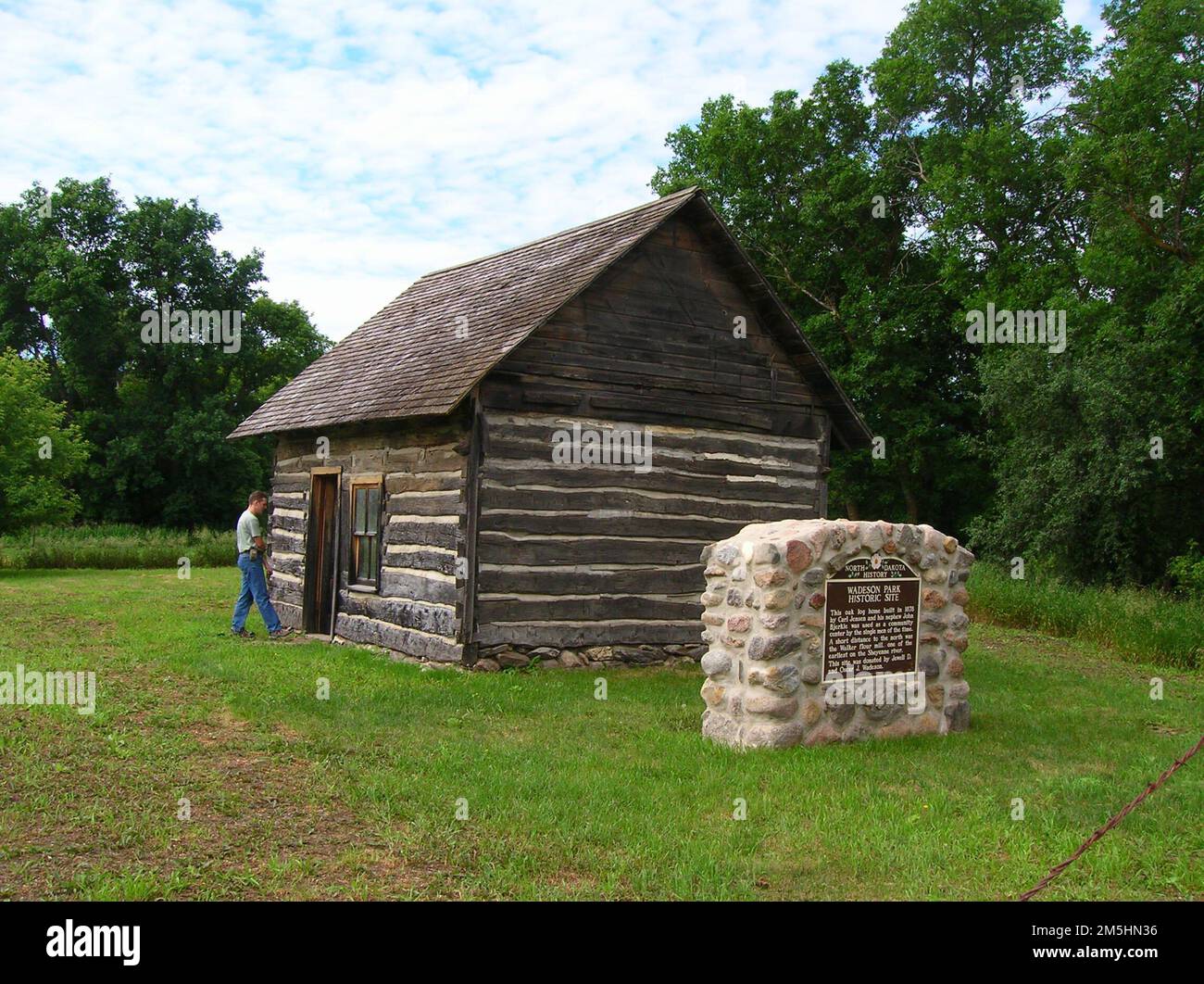 Sheyenne River Valley Scenic Byway Entering the Cabin at Wadeson Park