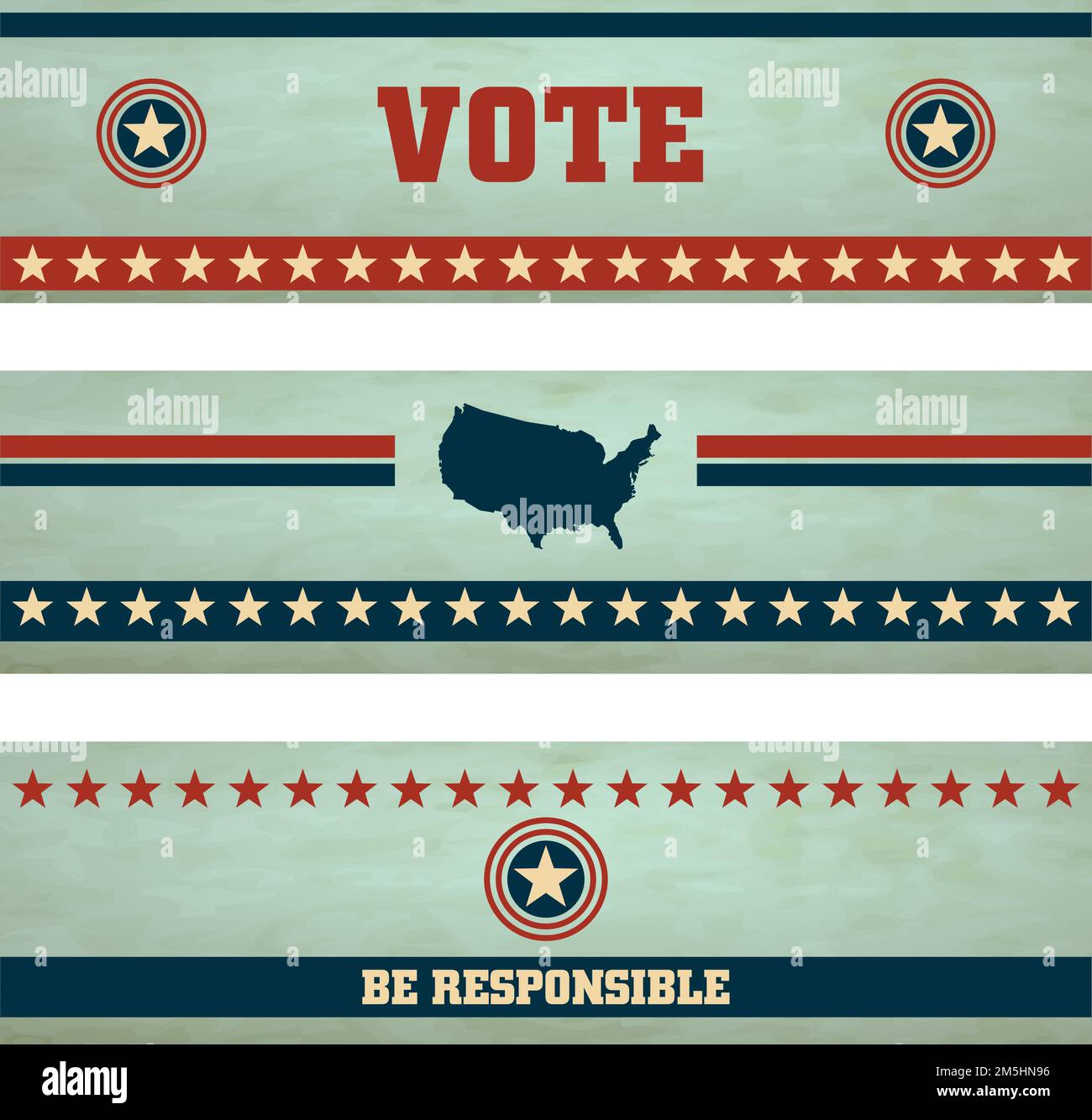 Voting Symbols vector set banners Stock Vector Image & Art - Alamy
