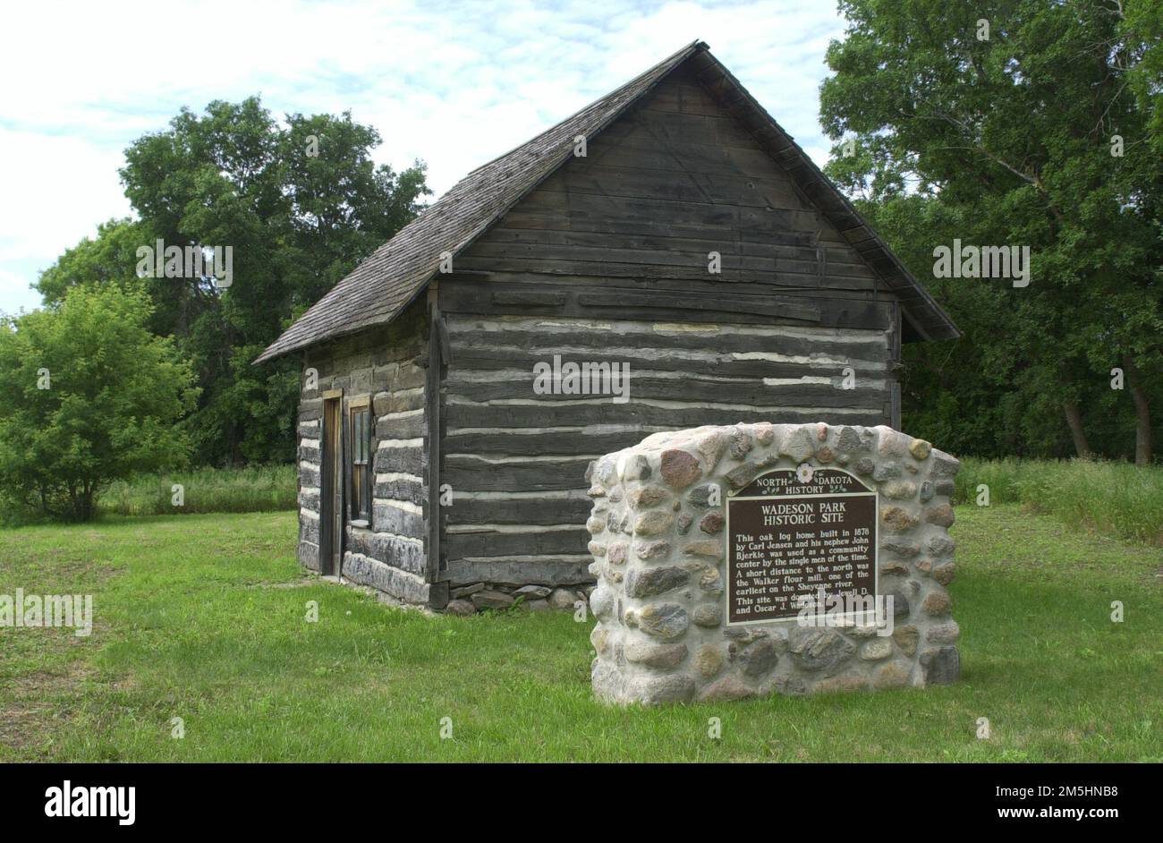 Sheyenne River Valley Scenic Byway Cabin at Wadeson Park. An