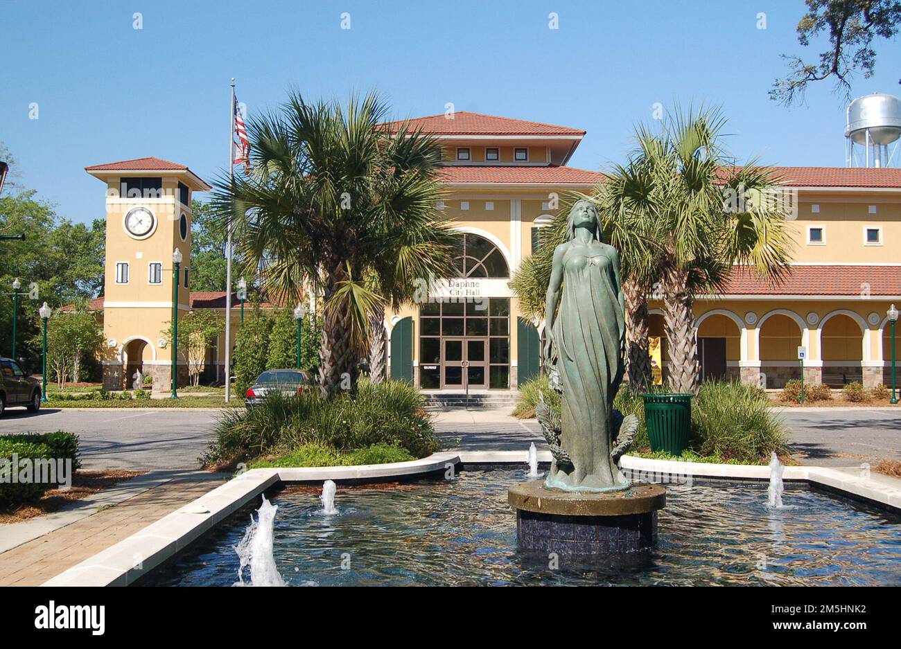 Alabama's Coastal Connection Statue and Fountains at Daphne City Hall