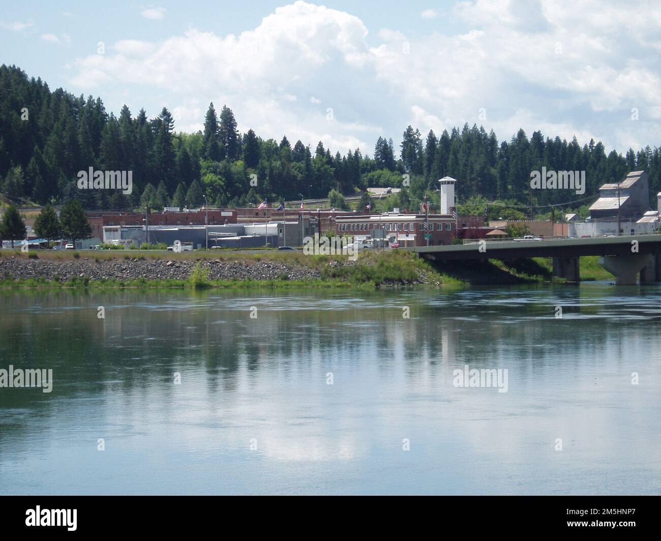 International Selkirk Loop Bonners Ferry Along Kootenai River. The