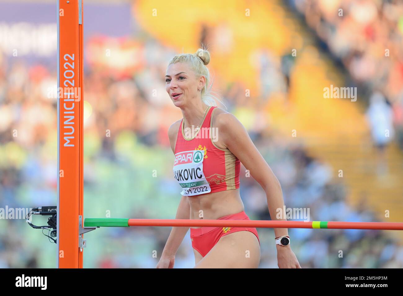 Marija Vukovic (Montenegro). High Jump Silver Medal. European