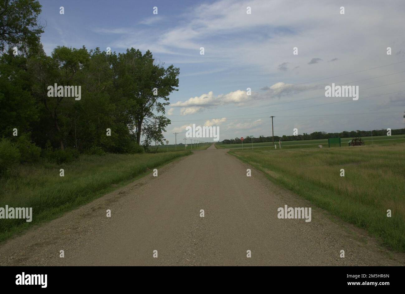 Sheyenne River Valley Scenic Byway East View of the End of the Byway