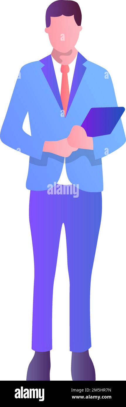 Man manager vector icon. Office manager. Professional character ...