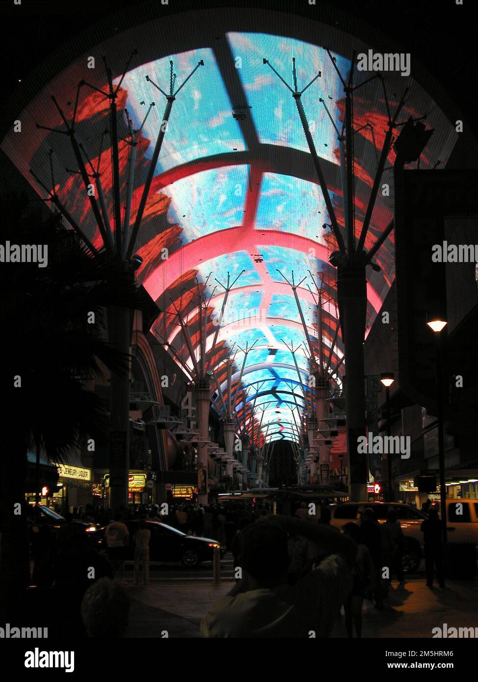 Las Vegas Strip Fremont Street Lightshow. The everpresent neon