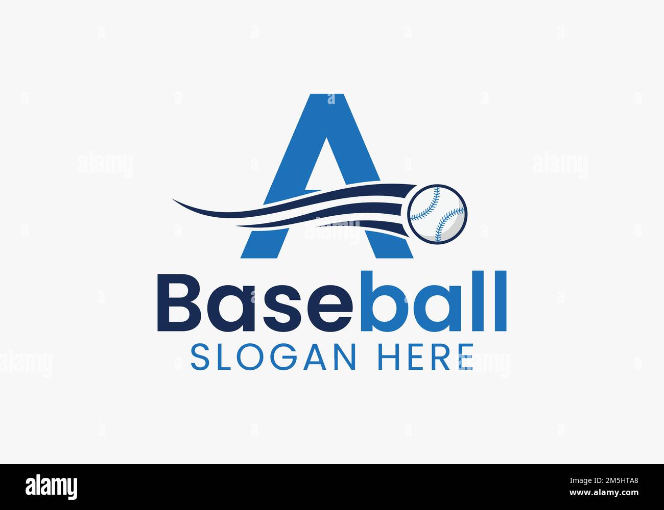 Letter A Baseball Logo Concept With Moving Baseball Icon Template Stock Vector Image & Art Alamy