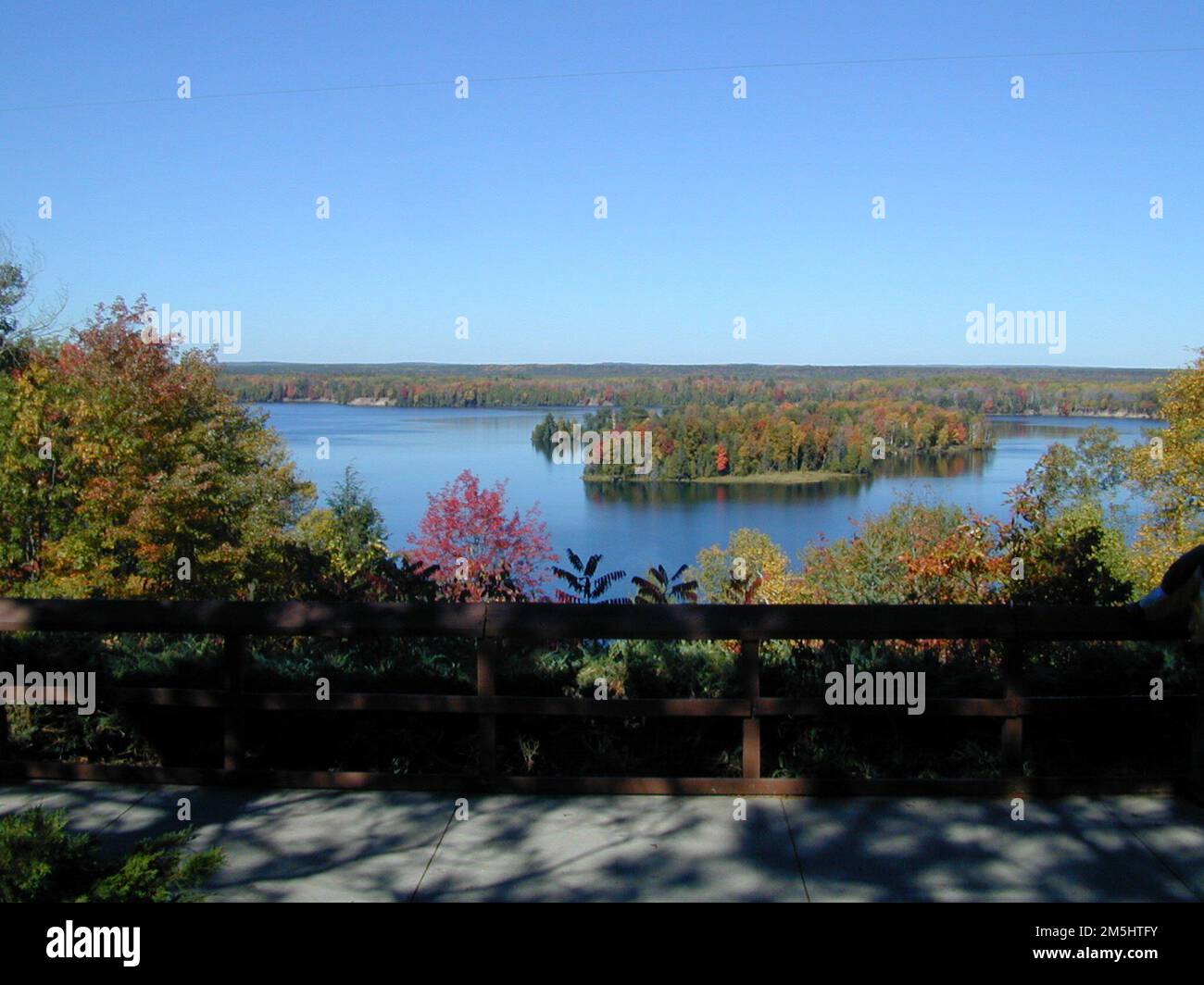 River Road Scenic Byway Horseshoe Island Seen from Lumberman's