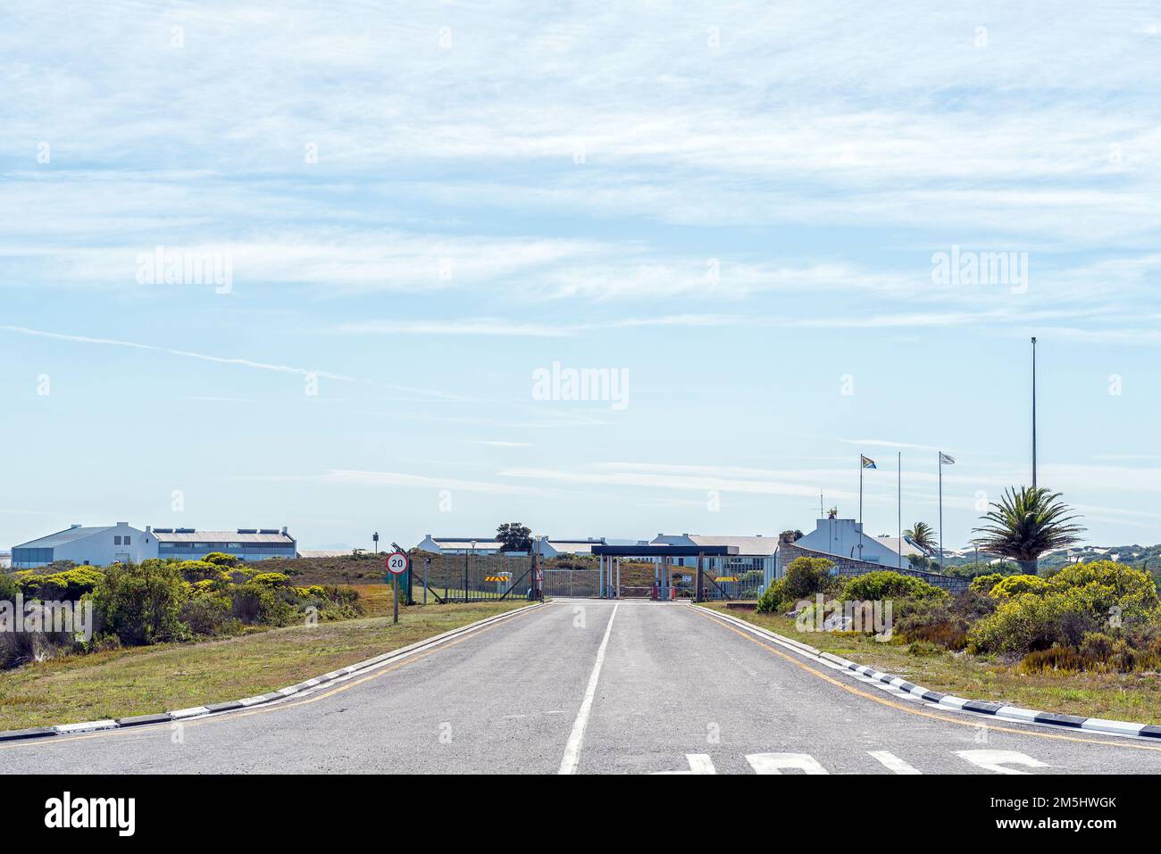Arniston, South Africa - Sep 22, 2022: Entrance to The Dunes at Arniston Hotel and Conference Centre near Arniston Stock Photo