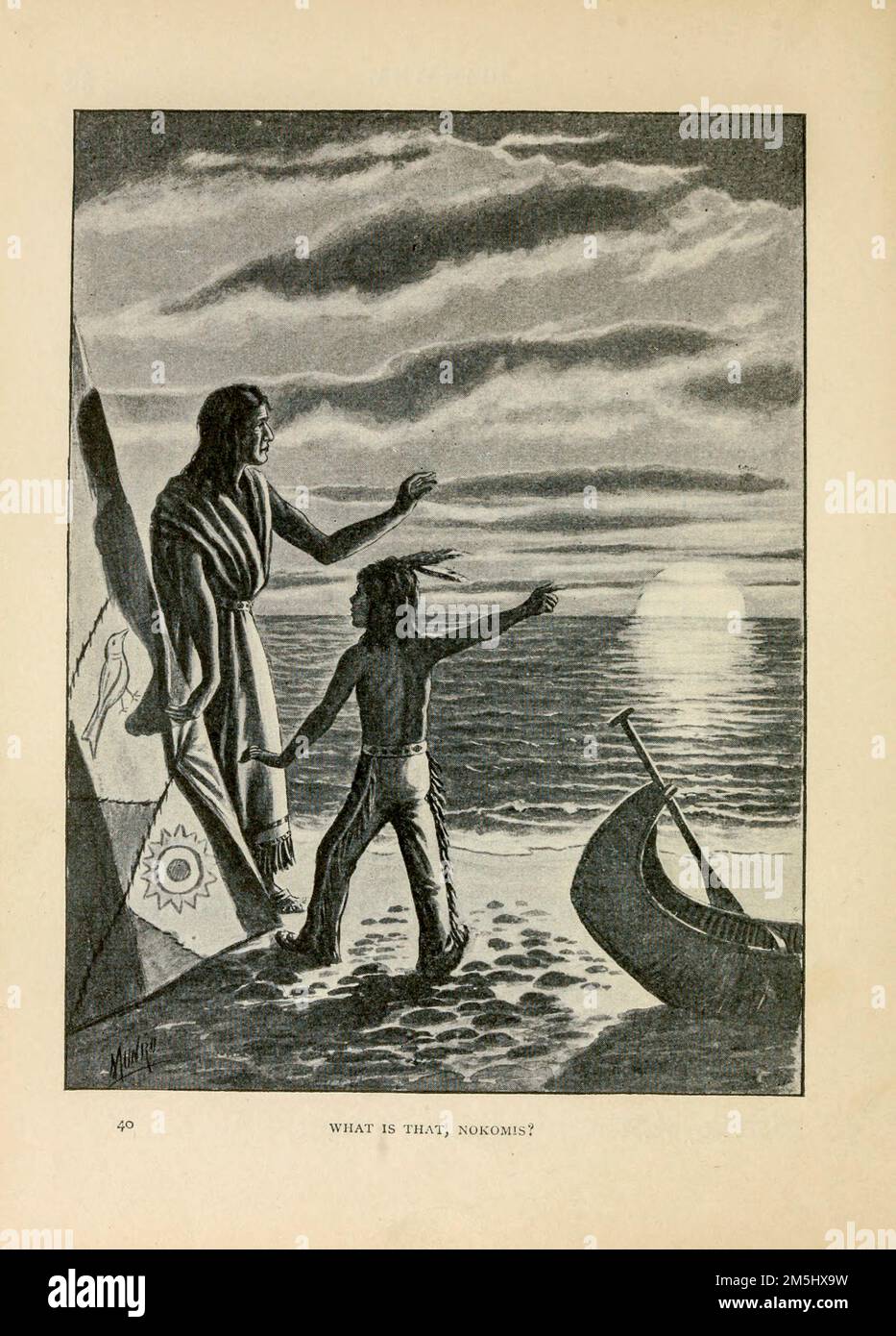 What is that Nokomis ? illustrated by Ella Booher, From the book