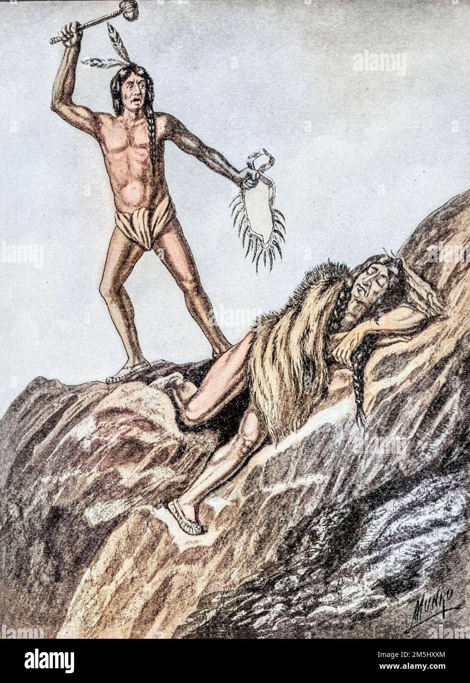 The Death of MisheMokwa illustrated by Ella Booher, From the book