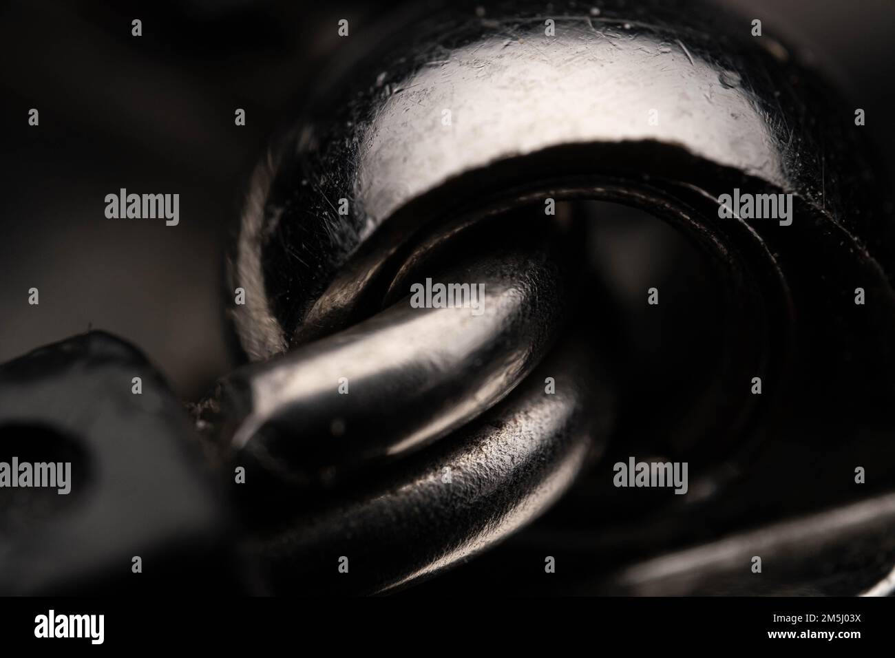 Macroshot of a camera eyelet Stock Photo