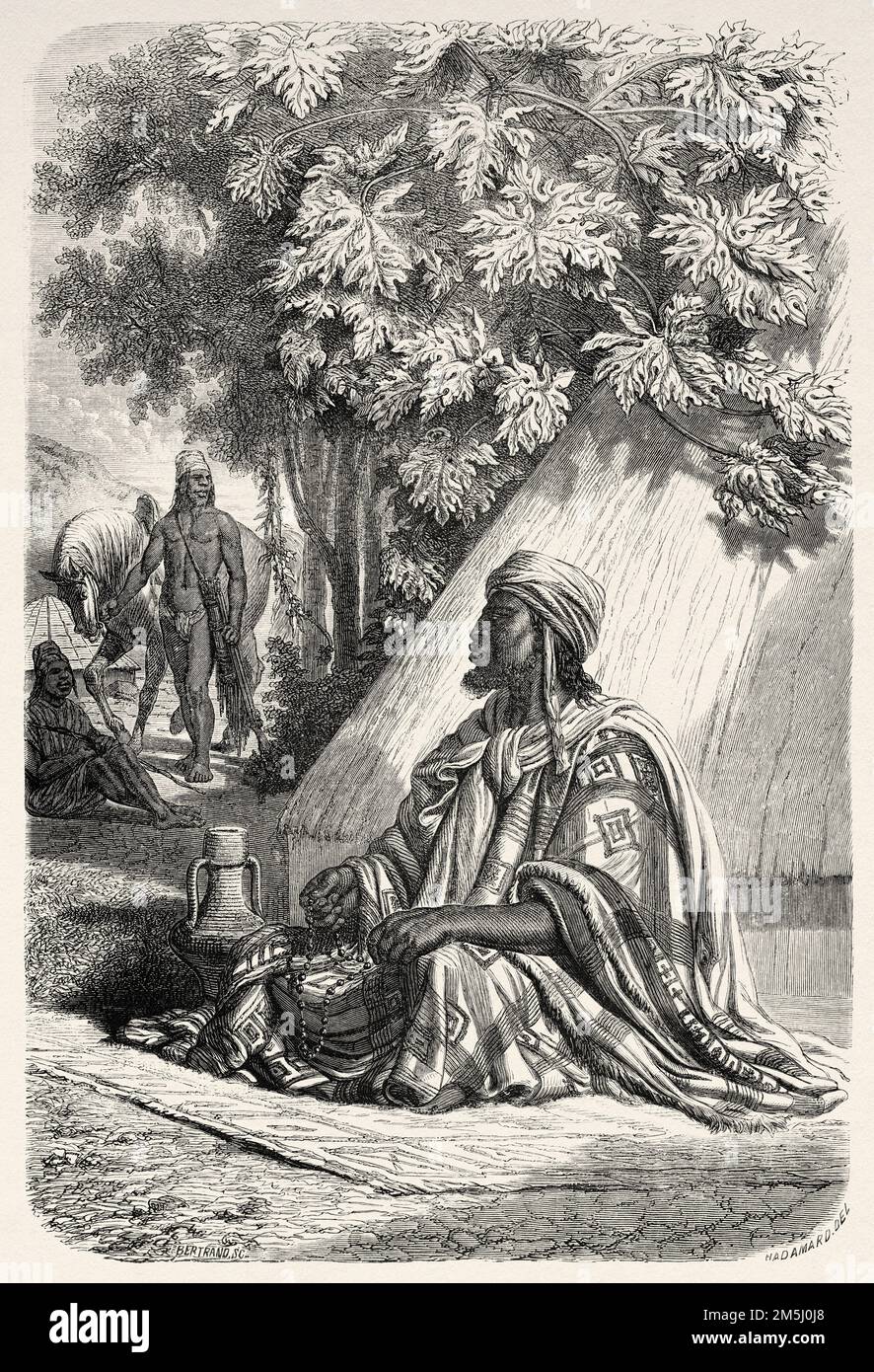 Portrait of Almamy Oumar, Senegal, Africa. Travel in Fouta Djallon by