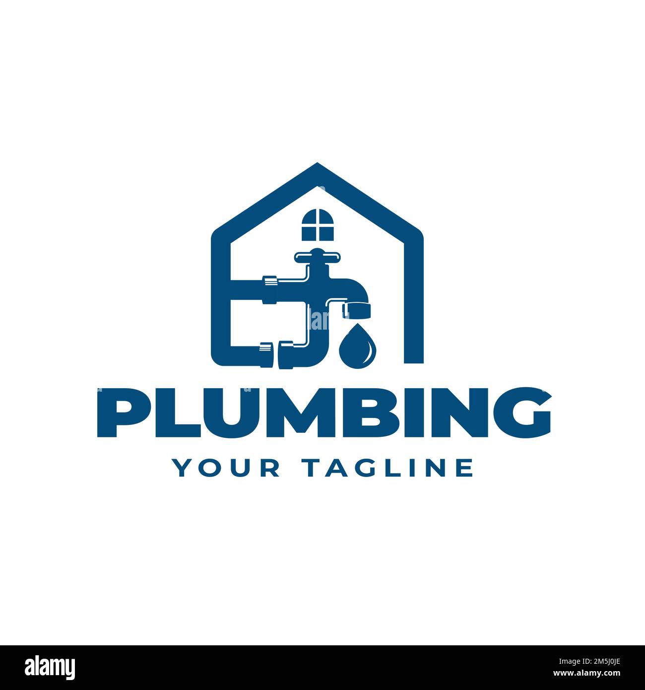 Home plumbing and heating service template Vector illustration design, symbol, icon Stock Vector