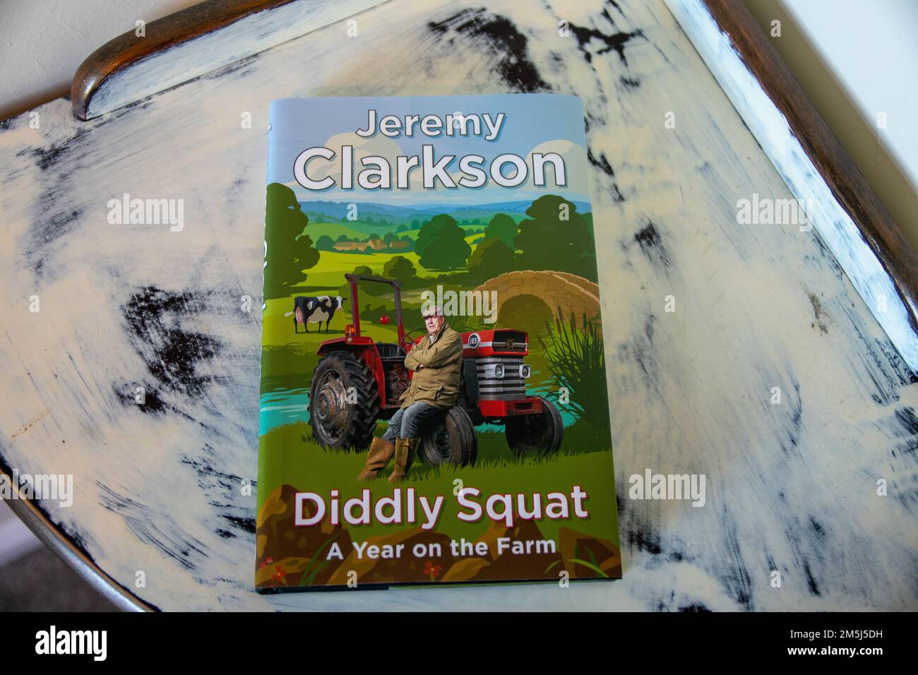Durham, UK 29th December 2022 Jeremy Clarkson's book Diddly Squat, a