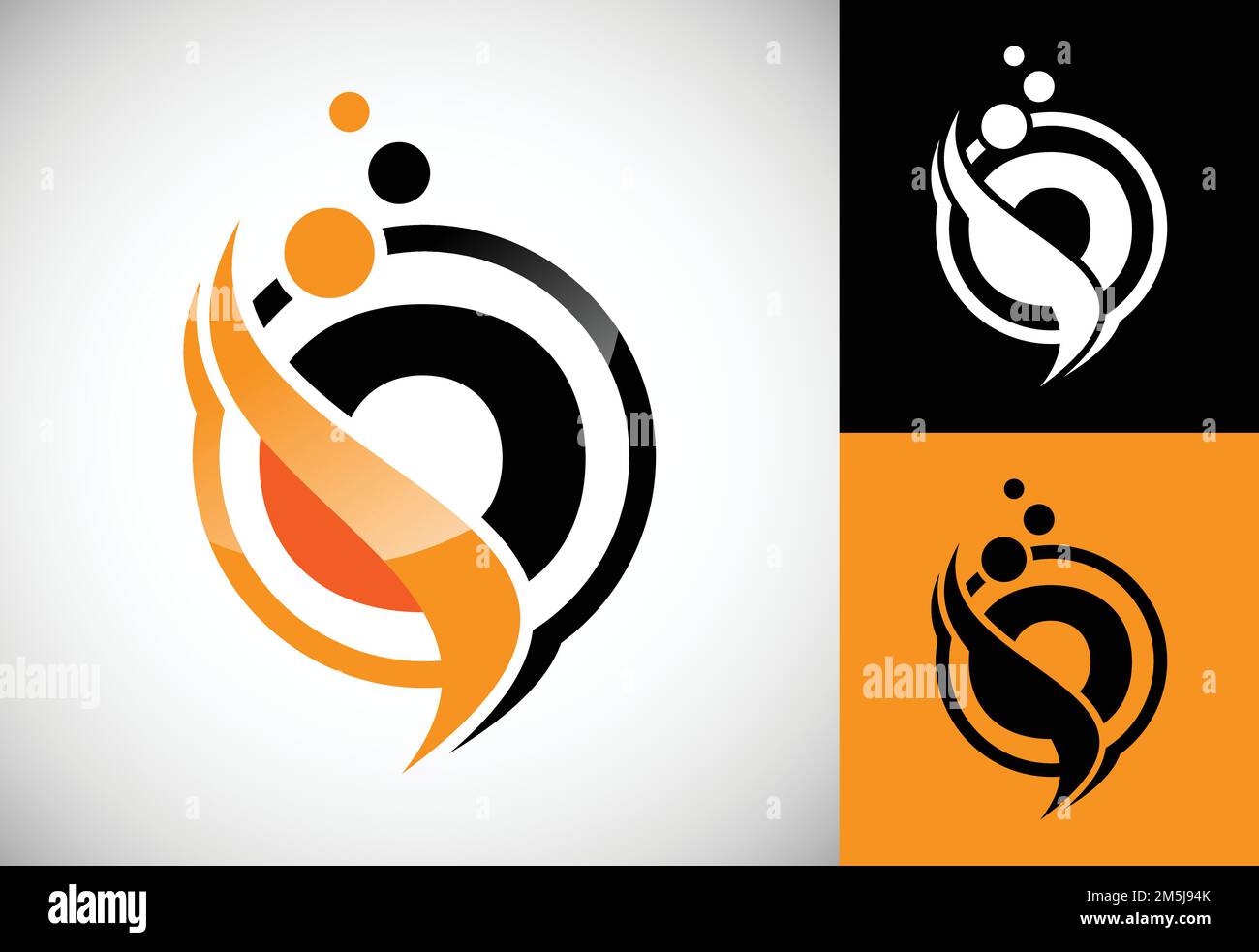 Initial letter O with the swoosh, biotech logo design concept. Logotype ...