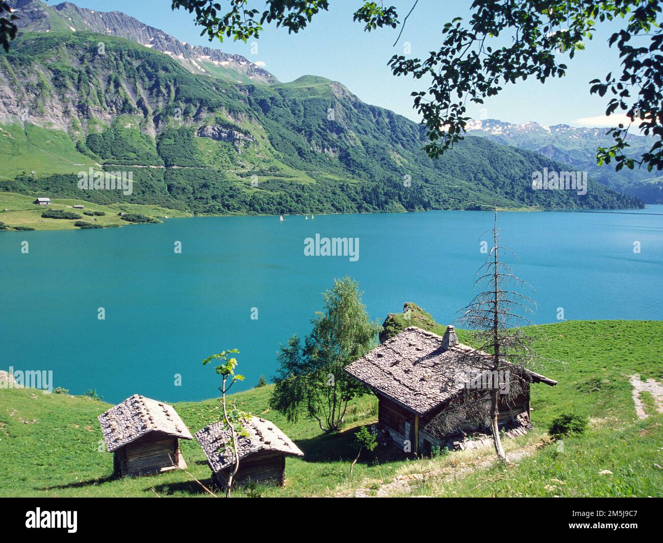lake-of-roselend-in-beaufortain-savoie-stock-photo-alamy