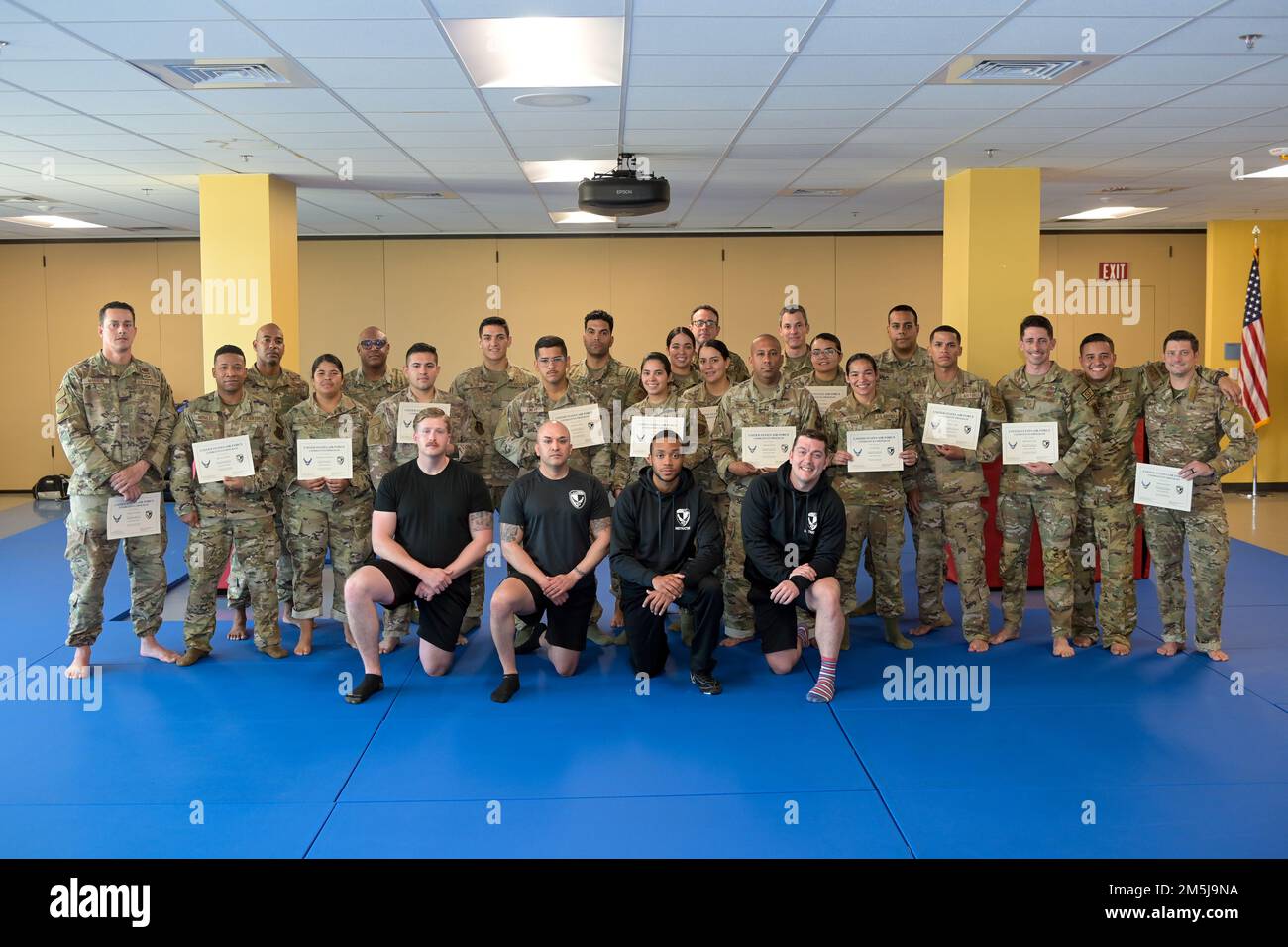 U.S. Airmen with the 156th Contingency Response Group, 156th Combat
