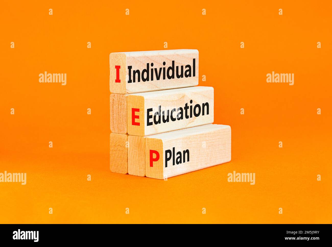 IEP individual education plan symbol. Concept words IEP individual
