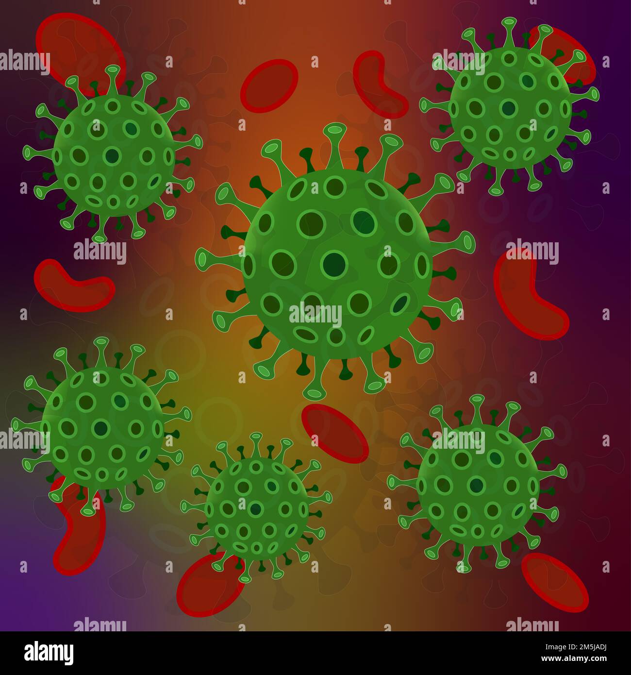 a corona virus background Stock Photo