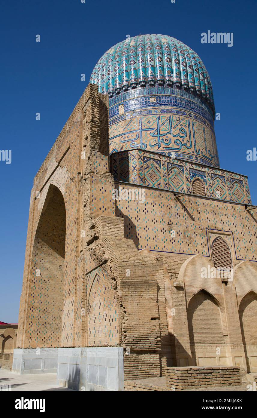 Bibi Khanym Mosque, Built 1399-1405, Samarkand, Uzbekistan Stock Photo