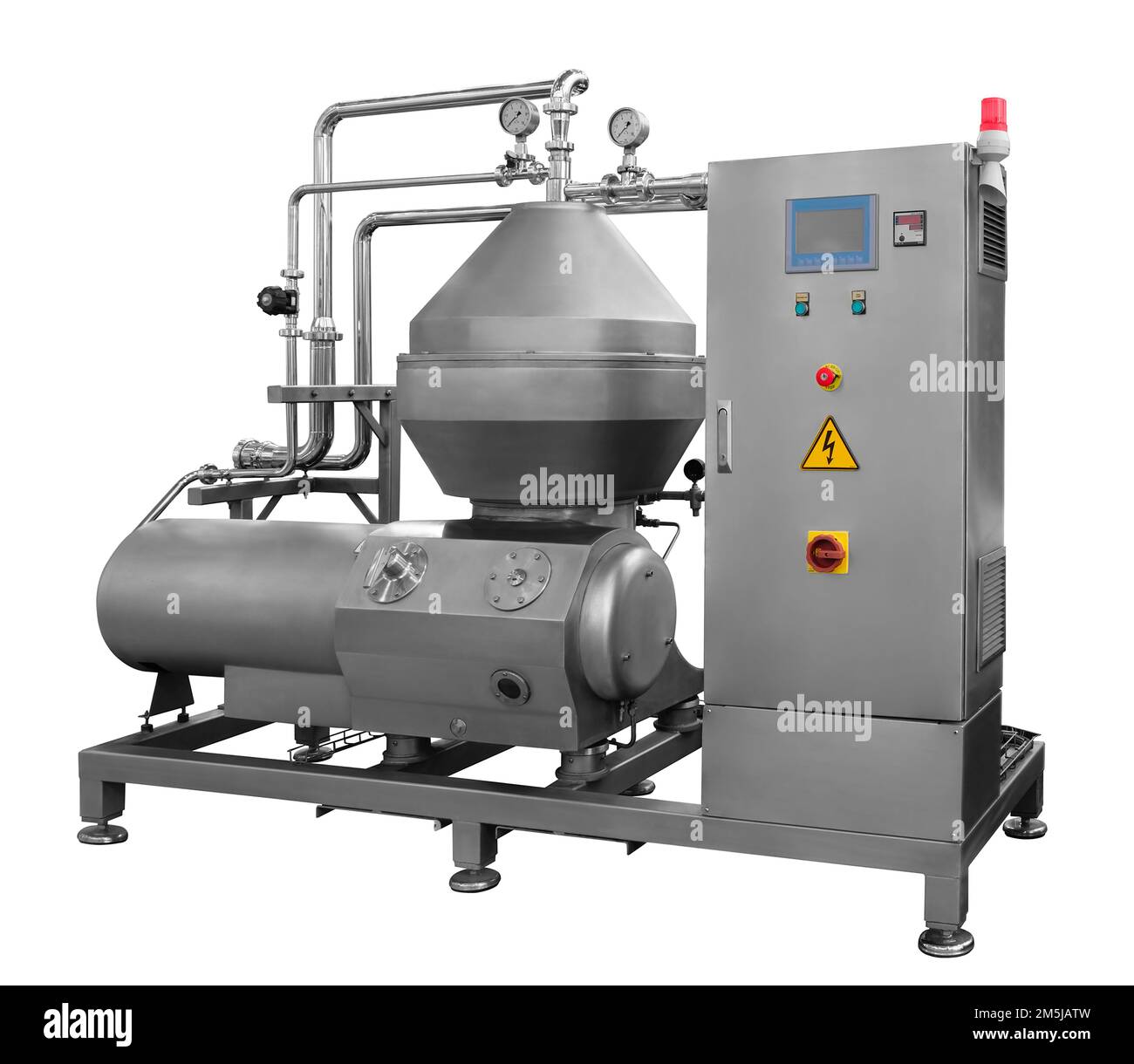 Industrial mixer in food industry, production line in food factory line