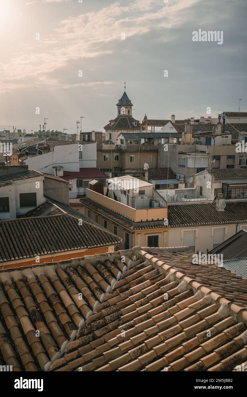 The old buildings in the town of Granada, Andalucia, Spain Stock Photo