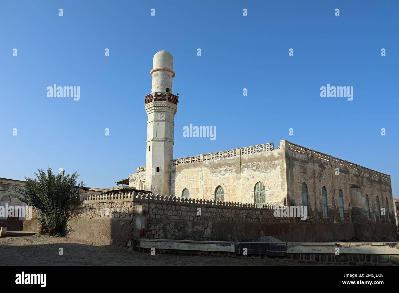 Mosque in the old city of Massawa Stock Photo