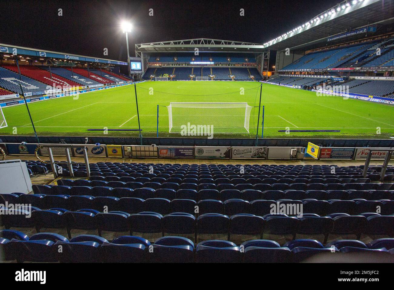 General view of Ewood Park during the Sky Bet Championship match between Blackburn Rovers and Middlesbrough at Ewood Park, Blackburn on Thursday 29th December 2022. (Credit: Mike Morese | MI News) Credit: MI News & Sport /Alamy Live News Stock Photo
