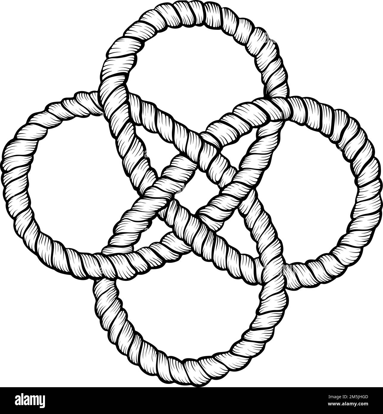 Curled rope Stock Vector Images Alamy