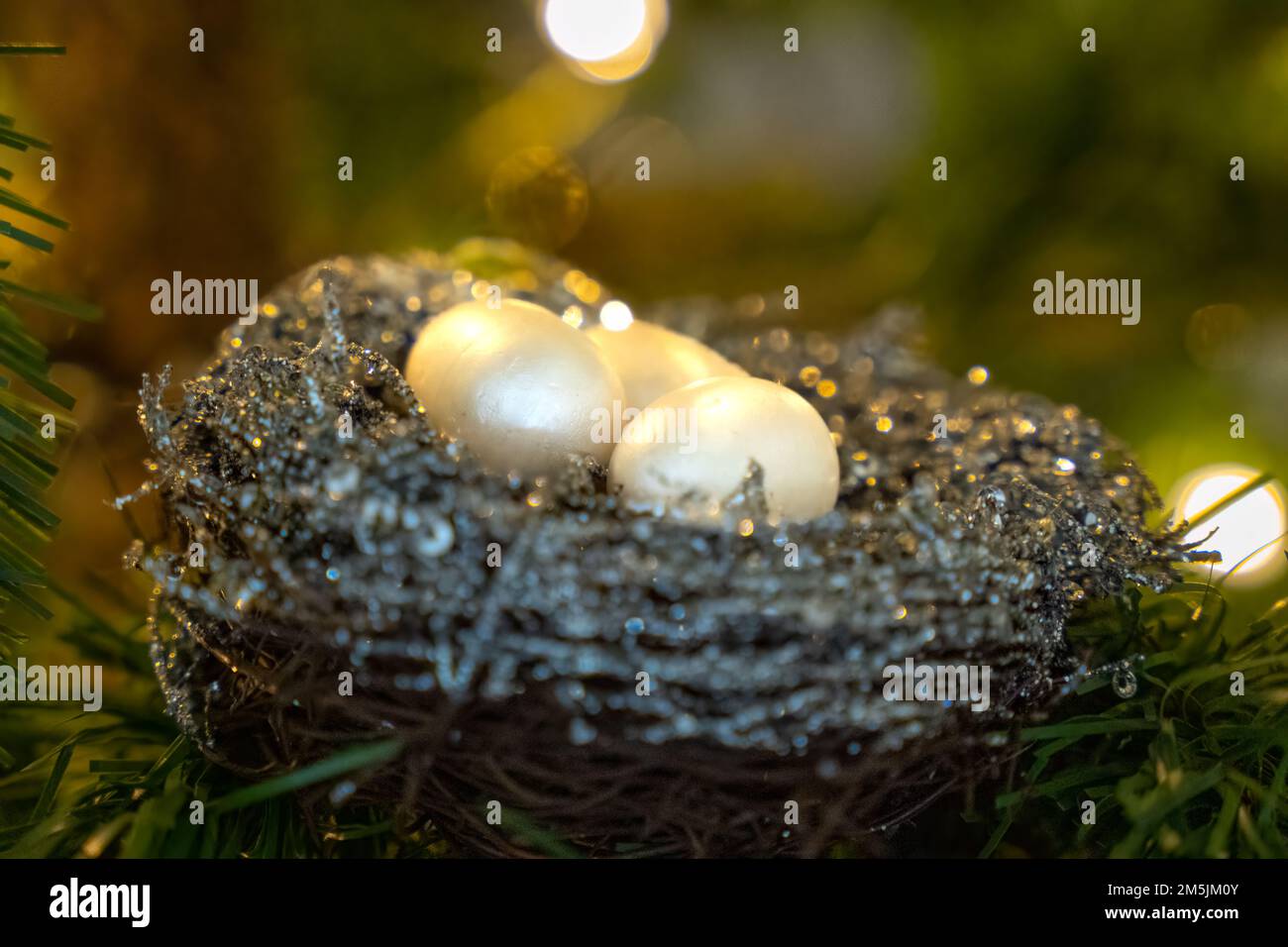 Christmas nest ornaments