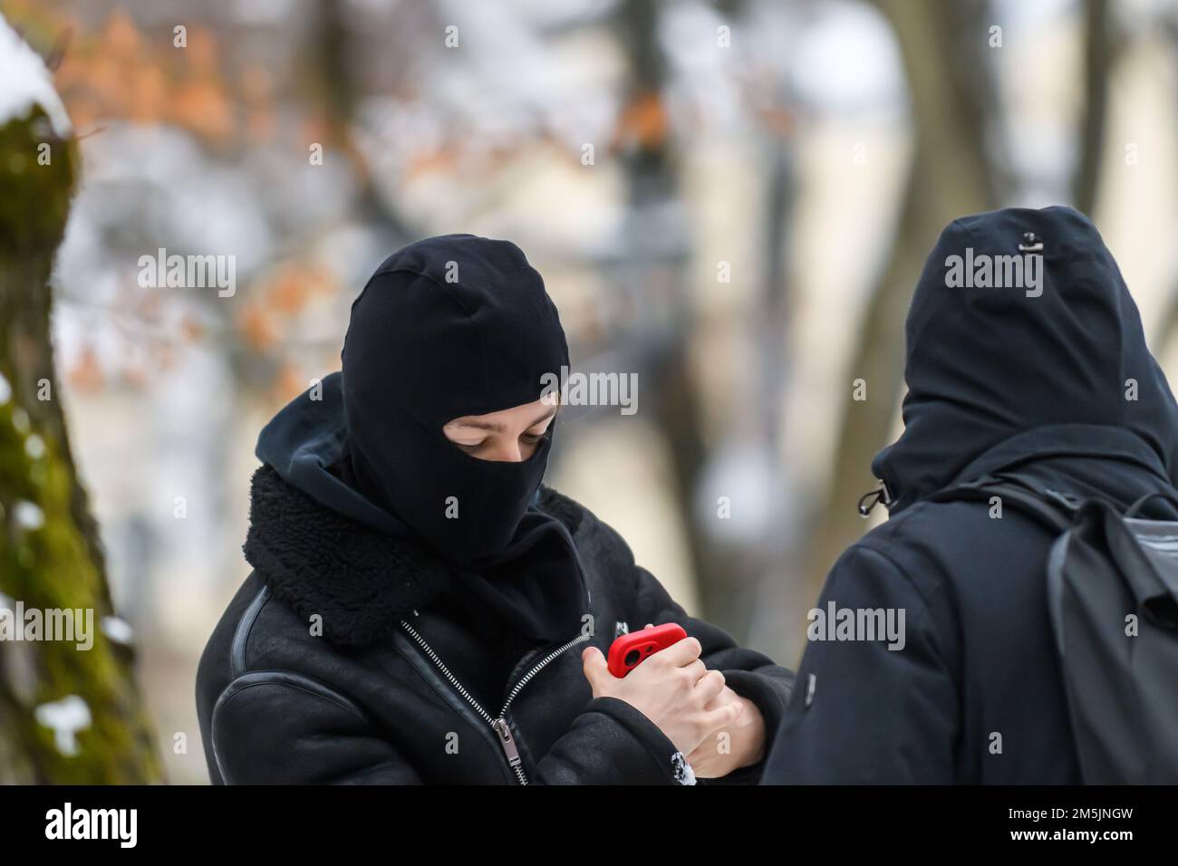 Young man wears balaclava hires stock photography and images Alamy
