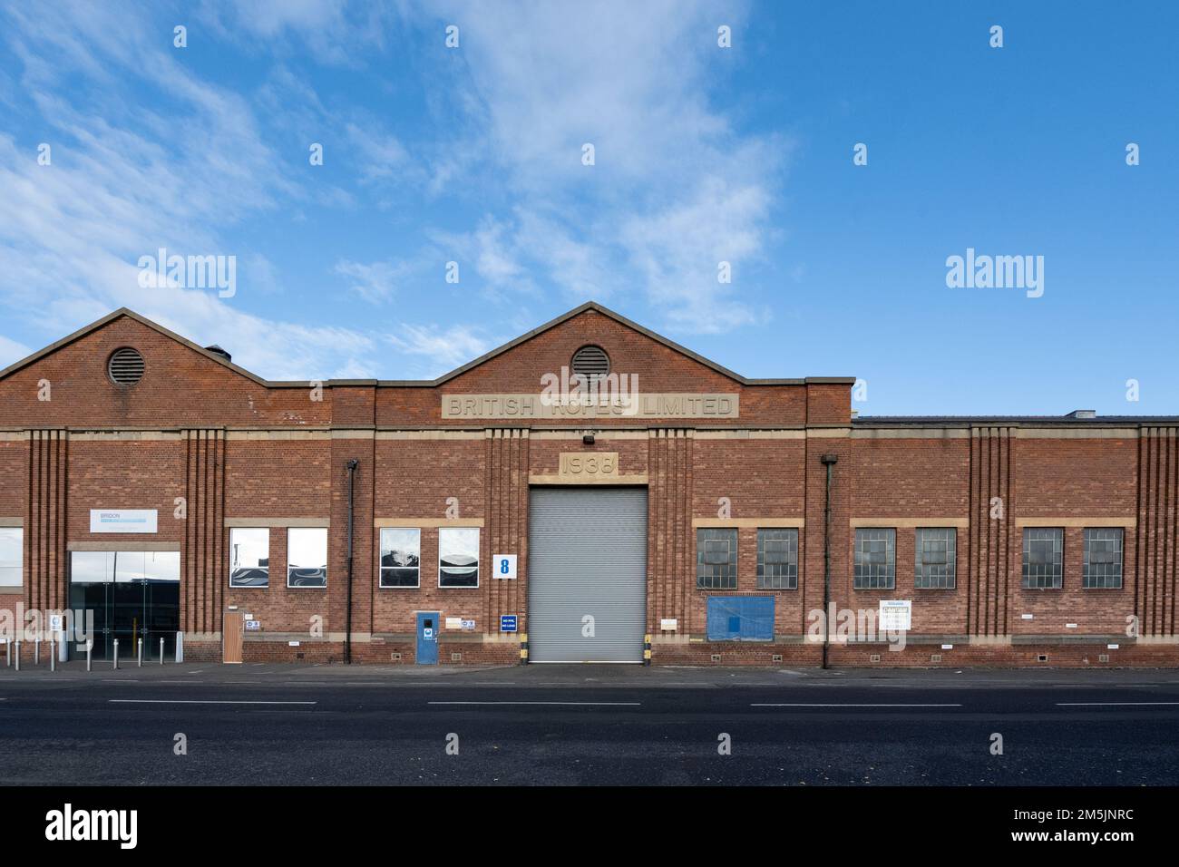 British Ropes Limited 1938 sign now Bridon Bekaert Balby Carr Bank Doncaster South Yorkshire England UK Stock Photo Alamy
