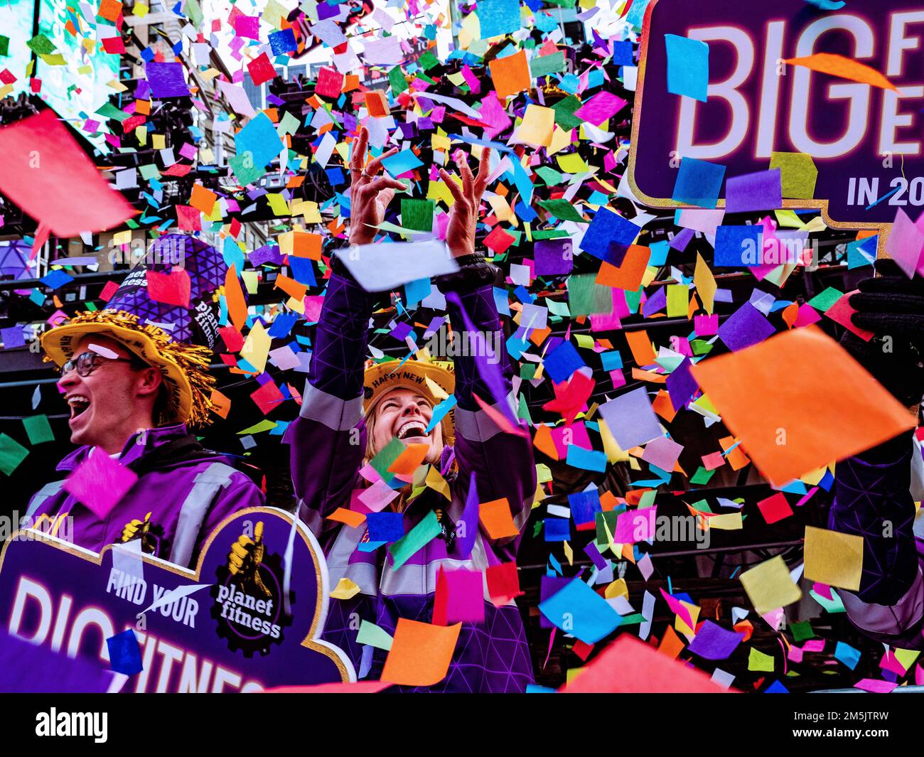 New York, New York, USA. 29th Dec, 2022. New Year's Eve confetti test